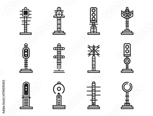 Railway Signal Light Line Art Guide