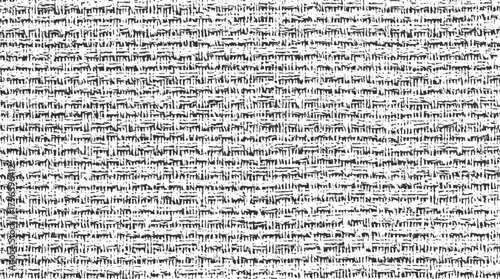 Black and white abstract textured woven pattern background vector