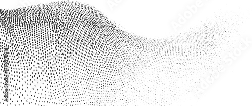 Black dots texture gradient on white background abstract pattern vector