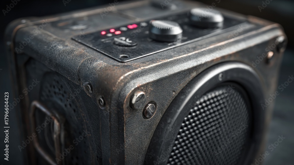 Fototapeta premium Rustic speaker closeup