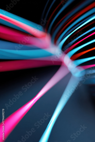 Abstract neon lines forming futuristic background design