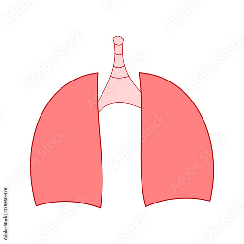 human lungs icon simple vector design useful for healthcare industry.eps