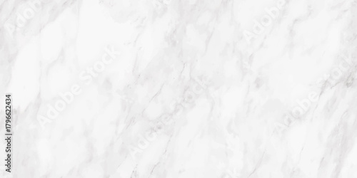 A detailed close up view of a white marble surface with subtle gray veining and textured patterns