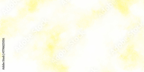 Soft pale yellow watercolor texture with delicate cloudy splashes with vibrant smoke effect for decoration design.