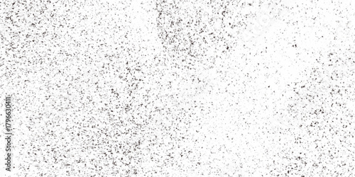 Grunge black ink splatter on white paper distressed texture scratches, scuffs, and distressed marks on a white paper background.