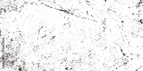 Grunge black ink splatter on white paper distressed texture scratches, scuffs, and distressed marks on a white paper background.