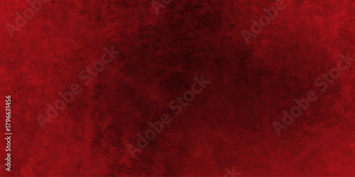 Deep Red Grunge Texture Abstract Background with Vintage Distressed Effect for Dramatic Design.