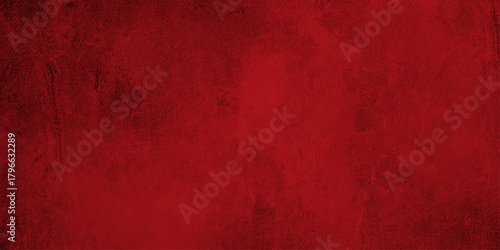 Deep Red Grunge Texture Abstract Background with Vintage Distressed Effect for Dramatic Design.