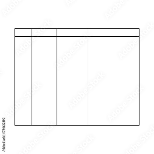 Blank Table Chart Template