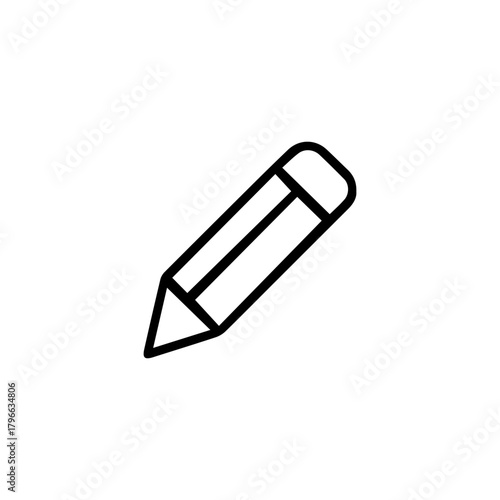 Diagonal Pencil – Line Icon
A bold, minimal line-style icon of a pencil angled diagonally—ideal for representing writing, editing, or creative tasks in digital interfaces and educational 