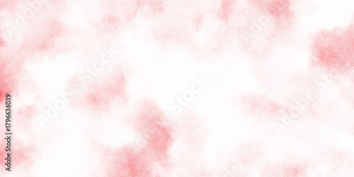 Delicate pink soft white cloudy watercolor texture with soft gradients various white stains, gentle washes, and romantic, dreamy abstract patterns.