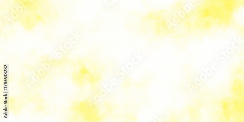 Dreamy and elegant smooth washed and polished cloudy yellow watercolor texture blending soft white hues with delicate cloud forms for serene artistic designs.