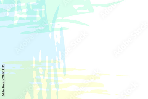 A wash of ink that resembles a soft, pastel northern lights, with ethereal greens and pinks.