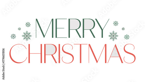 Merry Christmas Wishes: A festive message, elegantly displayed with delicate snowflakes, embodies the holiday spirit with seasonal cheer.
