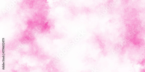 Abstract pink watercolor texture background with soft cloudy splashes white background subtle gradients and translucent layers.