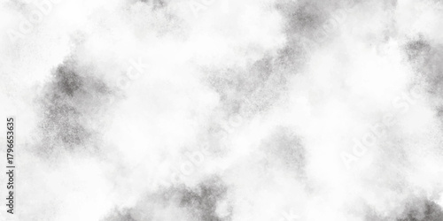 Abstract black and white watercolor background subtle smoke texture dreamy gray ink cloud wash on bright paper surface monochrome effect.