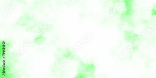 Light green watercolor background subtle smoke texture dreamy mint ink cloud wash on white paper surface spring nature effect.