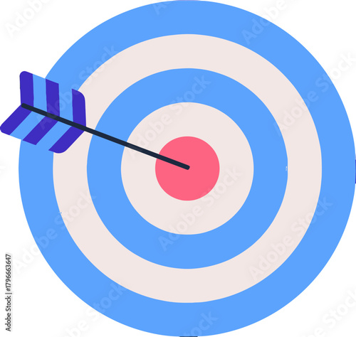 Design target arrow bullseye business goal strategy success marketing focus achievement dartboard aiming concept verctor art illustration png