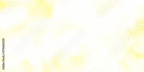 Abstract yellow watercolor background subtle smoke texture dreamy lemon ink cloud wash on white paper surface vibrant sunlight effect.
