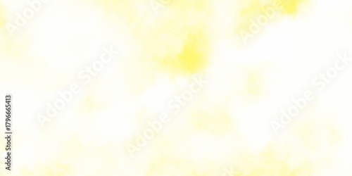Abstract yellow watercolor background subtle smoke texture dreamy lemon ink cloud wash on white paper surface vibrant sunlight effect.