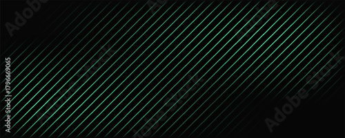 3D black green techno abstract background overlap layer on dark space with glowing lines decoration. Modern graphic design element hexagon style concept for web, poster, flyer, card, or brochure cover