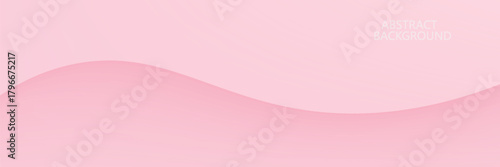 Abstract colorful pink curve background, pink beauty dynamic wallpaper with wave shapes. Template banner background for beauty products, sales, ads, pages, events, web, and others