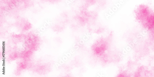 abstract bright pink watercolor or chalk powder texture background with soft, airy clouds a delicate burst of vibrant pigment.