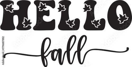 hello fall SVG