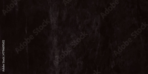 Dark distressed wrinkled black paper texture background surface close up detail macro shot wallpaper banner design element.