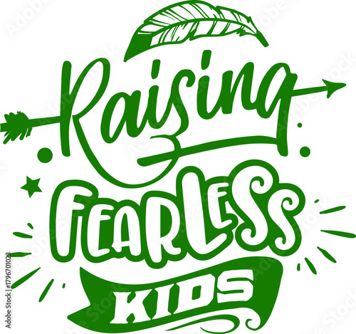 Raising Fearless Kids — Confident and Brave Children Illustration
