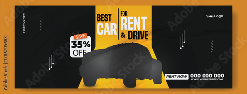 Reliable Car Rentals Promotion Design Set (Cover, Post, Flyer)
Modern Vehicle Rental Advertising Templates with 35% Off Offer.
Spend Less Explore More, Car Rental Marketing Kit
Luxury Red Sports Car.