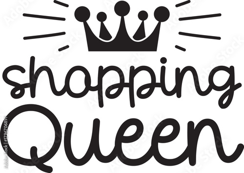 shopping queen SVG