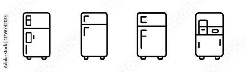 Office fridge illustration icon vector scalable eps file