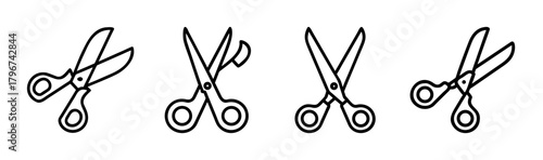 Clean vector illustration of scissors for cutting tasks
