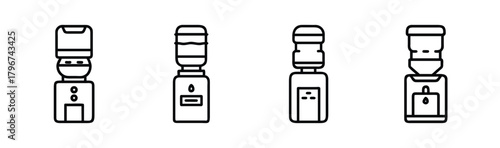 Modern water cooler icon vector graphic design