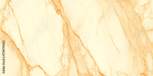 Marble texture background with soft veins abstract natural stone pattern with golden brown veins on a creamy neutral background.