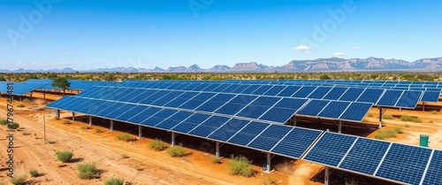 Solar panels on agricultural structure, Oudtshoorn, Western Cape, South Africa,   green energy,  agriculture