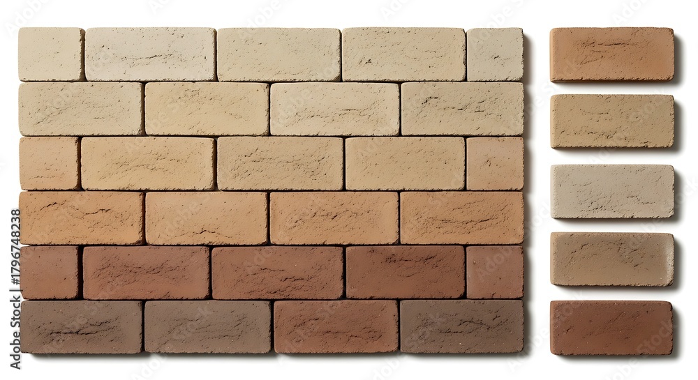Fototapeta premium Brick wall texture bricks background pattern masonry construction material design house