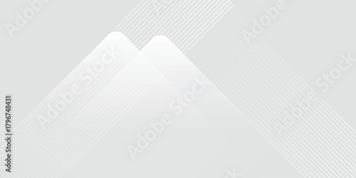 background design with diagonal line pattern in grey colour. Vector white horizontal template for business banner, formal invitation backdrop, luxury.