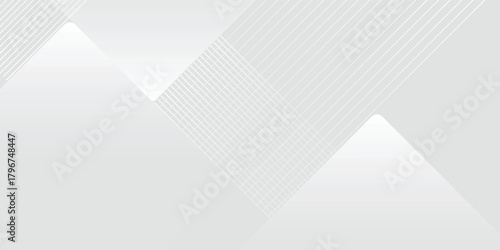 background design with diagonal line pattern in grey colour. Vector white horizontal template for business banner, formal invitation backdrop, luxury.