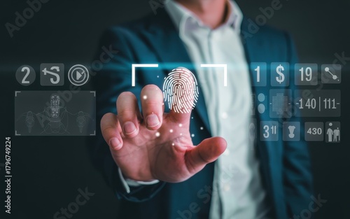 Biometric Authentication and Cybersecurity with Fingerprint Scanning and Modern Interface for Secure Access and Data Protection in Digital Age