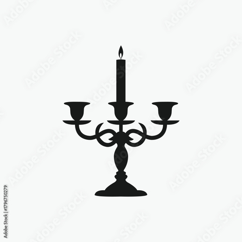 candle holder, Candle Lampstand, Candelabrum vector