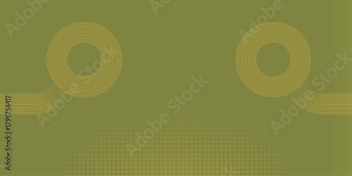 Olive green circuit design background with circles