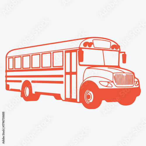 School Bus Vector Illustration