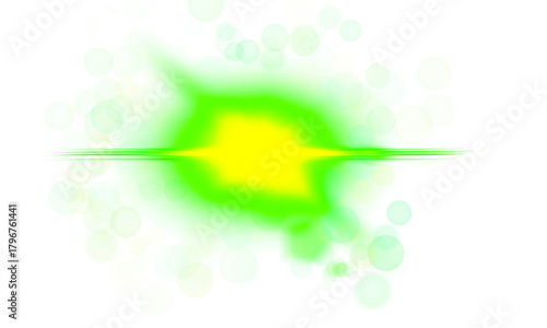 sparkle green light glow with transparent background. PNG Overlay beam for futuristic