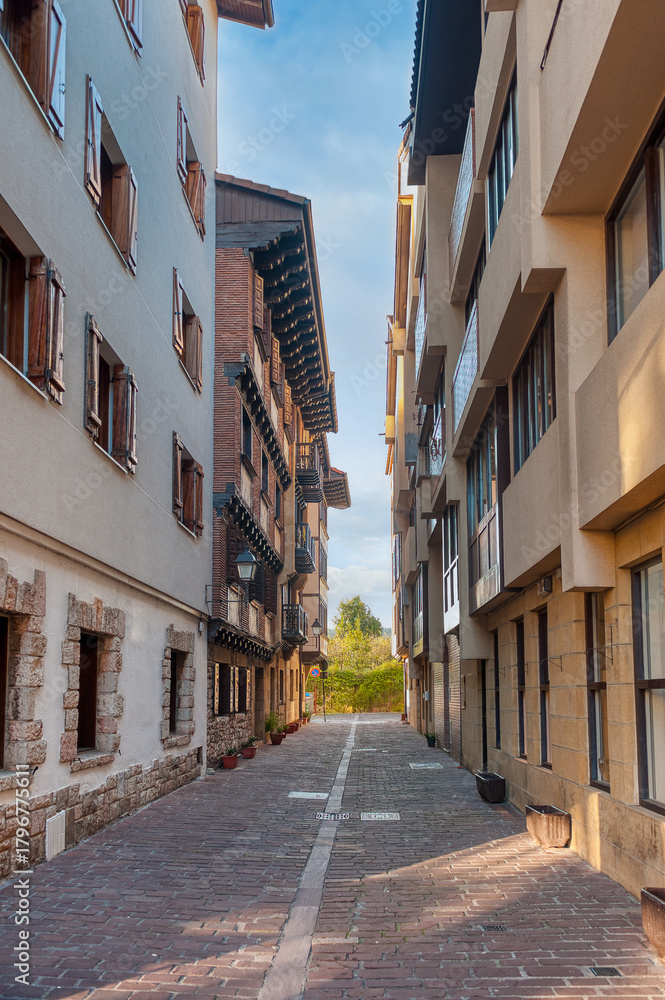 Fototapeta premium Hondarribia is a city and municipality in the Basque Country, in the northeasternmost part of the province of Gipuzkoa, Spain.