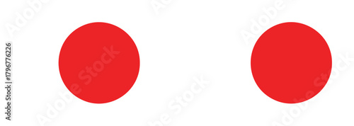 Japanese flag. National flag of Japan. Japan flag vector.