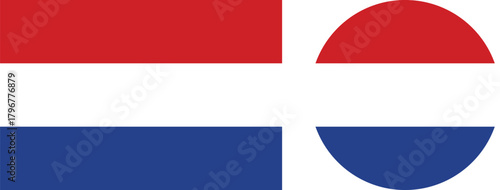 Flag of the Netherlands. Dutch national flag.
