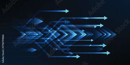 Blue Arrow speed background