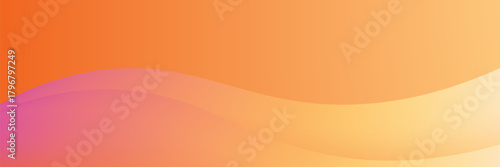 Vibrant pink orange abstract gradient background. Colorful fluid wave backdrop with smooth curves. Modern dynamic vector for presentation, banner, or poster.
